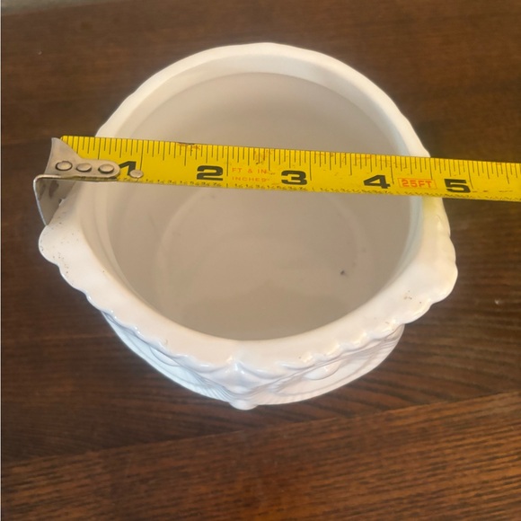 White Ceramic Owl Planter - Picture 6 of 6